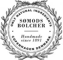 SØMODS BOLCHER ONLY NATURAL INGREDIENTS COPENHAGEN DENMARK Handmade since 1891