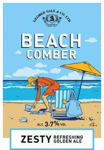 GEORGE GALE & CO. LTD ESTABLISHED SINCE 1847 BEACH COMBER ALC 3.7% VOL ZESTY REFRESHING GOLDEN ALE