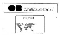 CB cheque bleu PREMIER