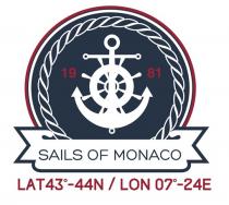 1981 SAILS OF MONACO LAT43°-44N / LON 07°-24E