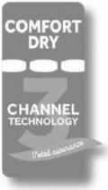 COMFORT DRY 3 CHANNEL TECHNOLOGY Total assurance