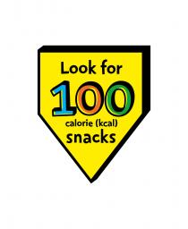 Look for 100 calorie (kcal) snacks