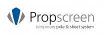 Propscreen temporary pole & sheet system