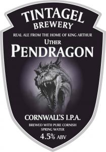 TINTAGEL BREWERY REAL ALE FROM THE HOME OF KING ARTHUR UTHER PENDRAGON CORNWALL'S IPA BREWED WITH PURE CORNISH SPRING WATER