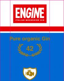 ENGINE ITALIAN MOONSHINE GIN PURE ORGANIC GIN 42