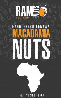 RAM NUTS Farm Fresh Kenyan Macadamia Nuts