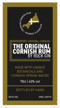 THE ORIGINAL CORNISH RUM BY ROCK GIN