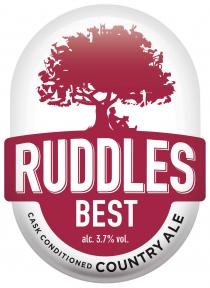 RUDDLES BEST alc. 3.7% vol. CASK CONDITIONED COUNTRY ALE