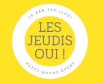 LES JEUDIS OUI! LE BAR TGV in OUI HAPPY-HOURS EVENT