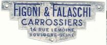 FIGONI & FALASCHI CARROSSIERS 14 RUE LEMOINE BOULOGNE SEINE