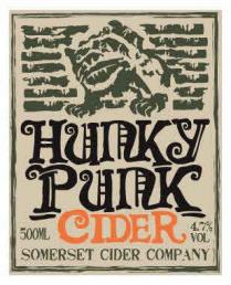 Hunky Punk Cider Somerset Cider Company 500ml 4.7% Vol