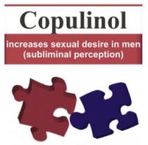 Copulinol increases sexual desire in men (subliminal perception)