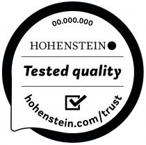 HOHENSTEIN Tested quality - hohenstein.com/trust