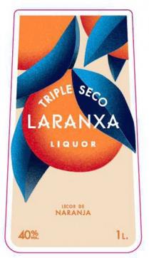 TRIPLE SECO LARANXA LIQUOR LICOR DE NARANJA 40% VOL. 1L.