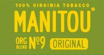 100% VIRGINIA TOBACCO MANITOU ORG BLEND No 9 ORIGINAL