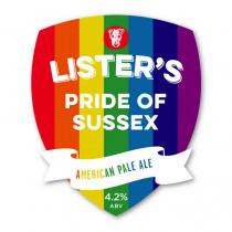 LISTER'S Pride of Sussex American Pale Ale 4.2% ABV