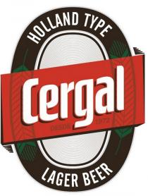 HOLLAND TYPE CERGAL DESDE 1972 LAGER BEER