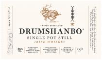 Drumshanbo Single Pot Still Irish Whiskey Triple Distilled 46% VOL. 70cl e