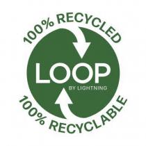 100% RECYCLED LOOP BY LIGHTNING 100% RECYCLABLE