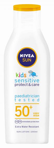 NIVEA SUN KIDS SENSITIVE PROTECT & CARE PAEDIATRICIAN TESTED 50+