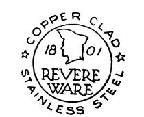 1801 REVERE WARE COPPER CLAD STAINLESS STEEL