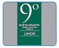 9° NUEVE GRADOS BEBIDA GASEOSA SABOR A LIMÓN