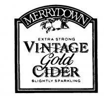 MERRYDOWN EXTRA STRONG VINTAGE Gold CIDER SLIGHTLY SPARKLING