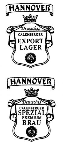 HANNOVER Deutsches CALENBERGER EXPORT LAGER