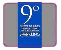 9° NUEVE GRADOS BEBIDA GASEOSA SABOR A LIMA LIMON SPARKLING