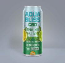 AQUA BLISS CBD LEMON, MINT AND LIME MADE WITH FULL SPECTRUM CBD RICH HEMP OIL