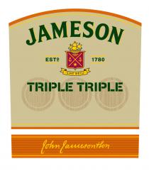 JAMESON TRIPLE TRIPLE Estd 1780 Sine Metu John Jameson & Son