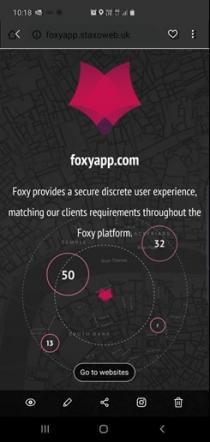 Foxyapp.com Foxy provides a secure discrete user experience, matching our clients requirements throughout the Foxy platform.