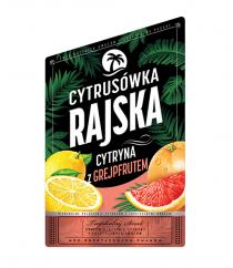 CYTRUSÓWKA RAJSKA CYTRYNA Z GREJPFRUTEM TROPIKALNY SMAK ORZEŹWIAJĄCY MIX CYTRYNY I EGZOTYCZNYCH OWOCÓW MOC EGZOTYCZNYCH SMAKÓW