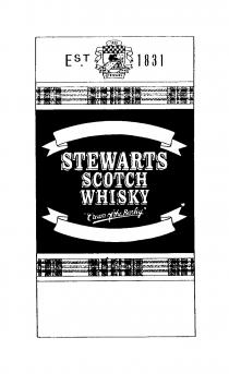 Est 1831 1831 FOR STEWART AYE STEWARTS SCOTCH WHISKY 