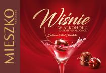 MIESZKO PRALINES Wiśnie W ALKOHOLU CHERRIES IN ALCOHOL Delicious Filled Chocolates