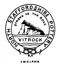 STAFFORDSHIRE POTTERY, STRONG AS THE ROCK, VITROCK