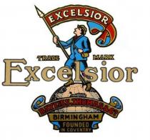 Excelsior Trade mark Thomas & Bayliss Co Birmingham Founded in Coventry