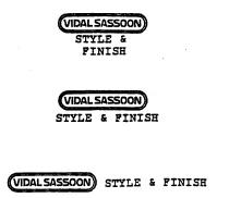 VIDAL SASSOON STYLE & FINISH