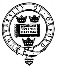 UNIVERSITY. OF. OXFORD DOMI NVS ILLV MINA TIO MEA