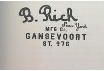 B.Rich New York MFG Co. GANSEVOORT St. 976