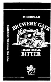 MORRELLS BREWERY GATE TRADITIONAL BITTER