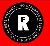 Real Focused Apparel,RF, NO STRUGGLE IS EVER TOO MUCH IF YOU'RE REAL FOCUSED.