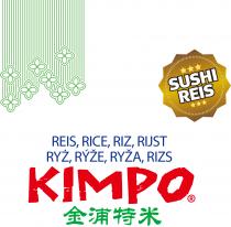 KIMPO, REIS, RICE, RIZ, RIJST, RYZ, RYZE, RYZA, RIZS, SUSHI REIS