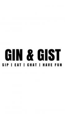 GIN & GIST SIP EAT CHAT HAVE FUN