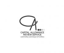 CAPITAL ALLOWANCE REVIEW SERVICE Look Further, Look Deeper & Find More