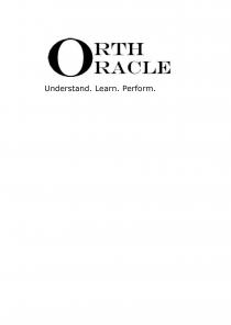 ORTHORACLE Understand. Learn. Perform.