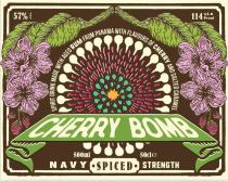 CHERRY BOMB NAVY STRENGTH SPICED SPIRIT DRINK MADE WITH AGED RUM FROM PANAMA WITH FLAVOURS OF CHERRY AND SALTED CARAMEL