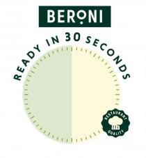 BERONI READY IN 30 SECONDS RESTAURANT QUALITY