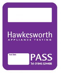 Hawkesworth Appliance Testing test date pass Tel:01845 524498