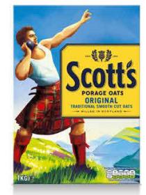 Scott's PORAGE OATS ORIGINAL TRADITIONAL SMOOTH CUT OATS MILLED IN SCOTLAND